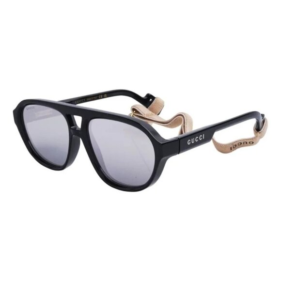 NEW GUCCI SUNGLASSES BLACK SILVER UNISEX EYEWEAR GUCCI GG1239S 002 main image 5